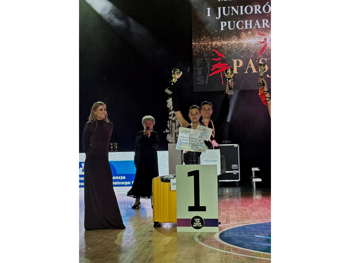 Łukasz-I miejsce w Mistrzostwach Dzieci i Juniorów Młodszych w Kombinacji Tańców-4