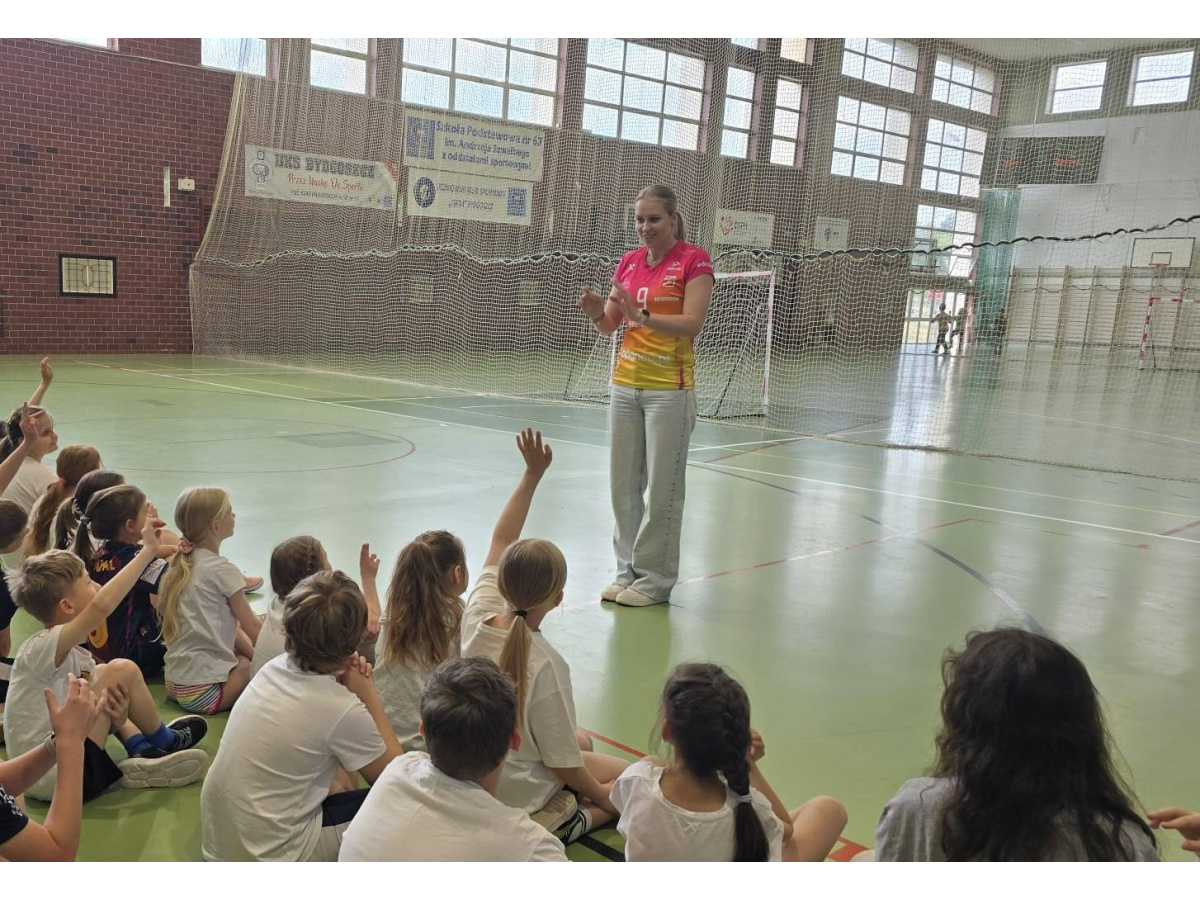 Spotkanie z siatkarką Metalkas Pałac Bydgoszcz - Panią Polą Nowakowską-1