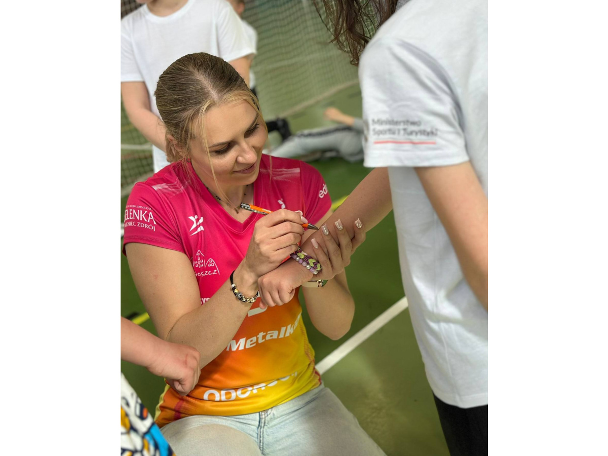 Spotkanie z siatkarką Metalkas Pałac Bydgoszcz - Panią Polą Nowakowską-2